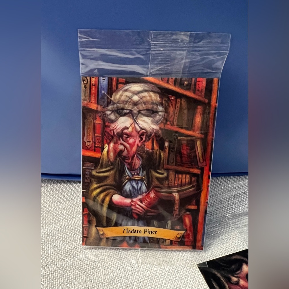 Harry Potter Chocolate frog card: Irma Pince SEALED Never opened. Hard to find!